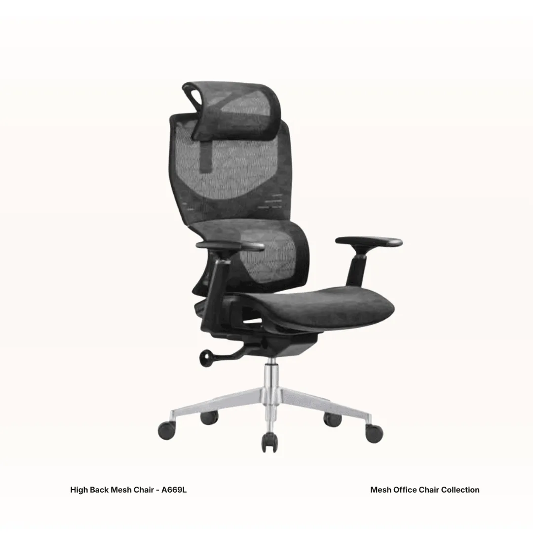 Ergonomic mesh office chair 6 - Santa Office System, Johor Bahru