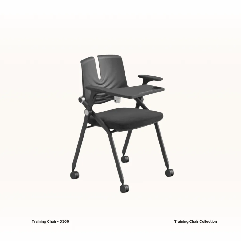 Training Chair with Flip Table and Castor Wheels