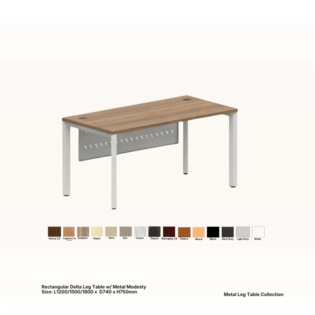 Free standing office table 5 - Santa Office System, Johor Bahru