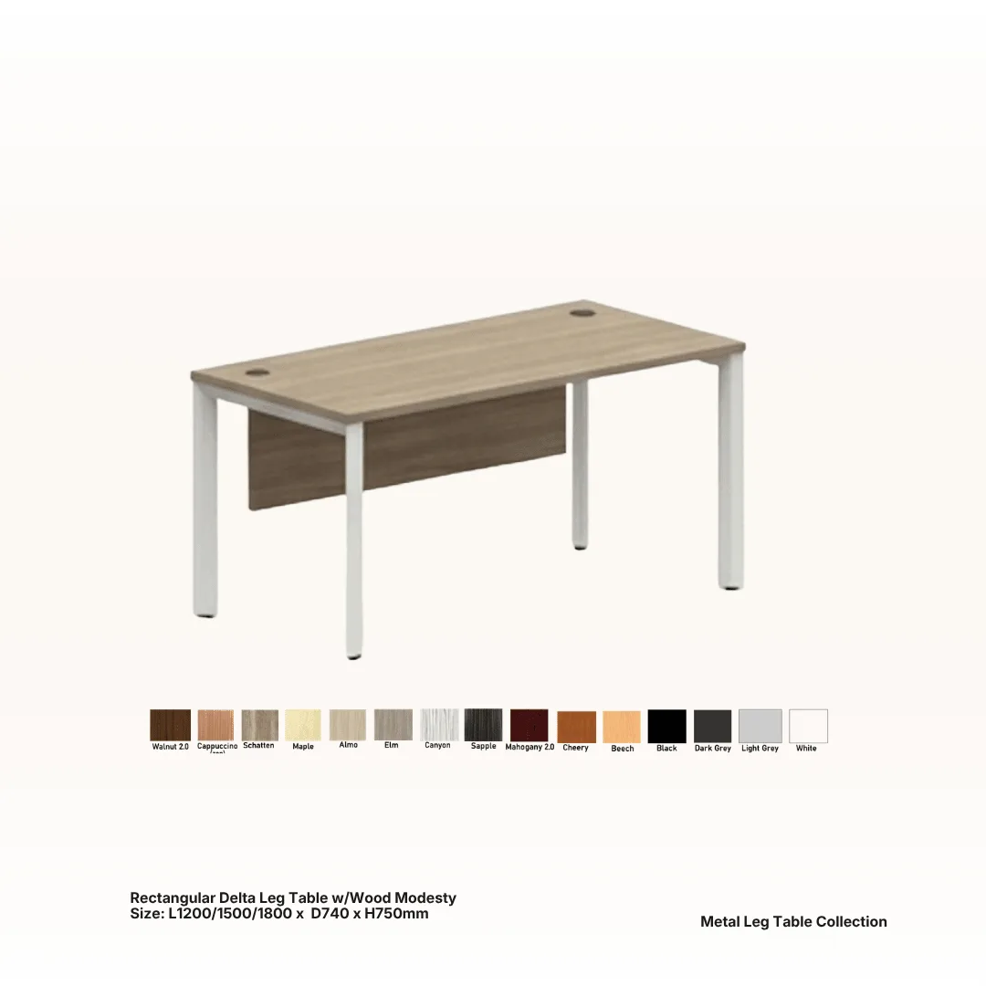 Free standing office table 6 - Santa Office System, Johor Bahru