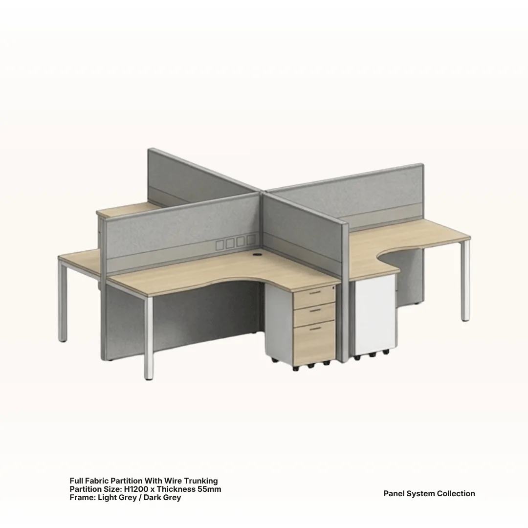 Panel system workstation 2 - Santa Office System, Johor Bahru