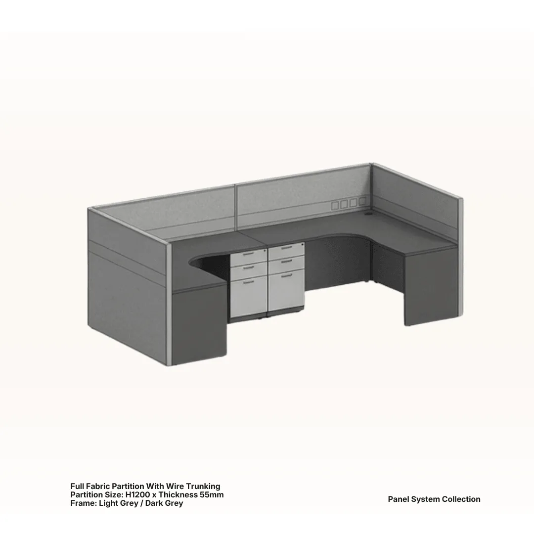 Panel system workstation 5 - Santa Office System, Johor Bahru