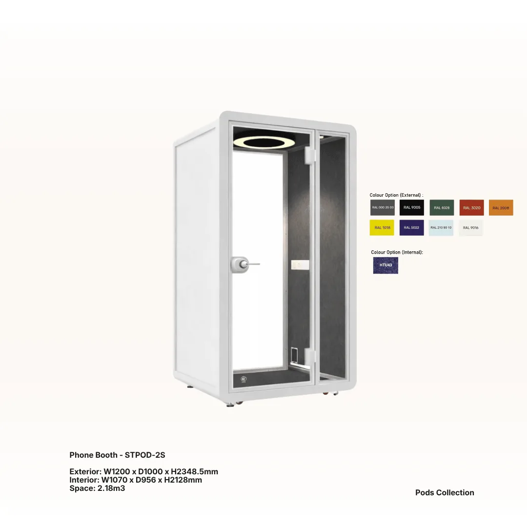 Acoustic privacy pod booth 1 - Santa Office System, Johor Bahru