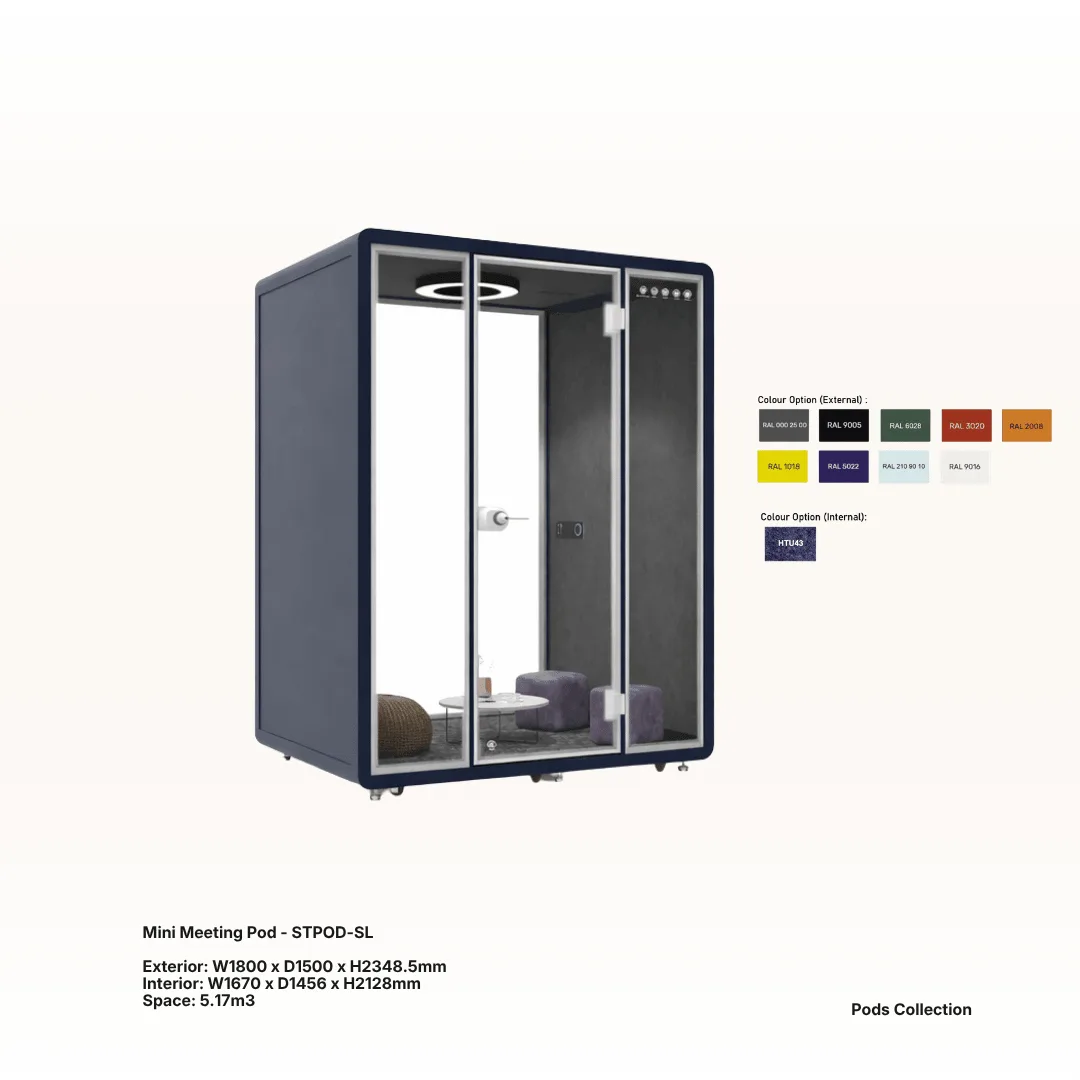 Acoustic privacy pod booth 2 - Santa Office System, Johor Bahru