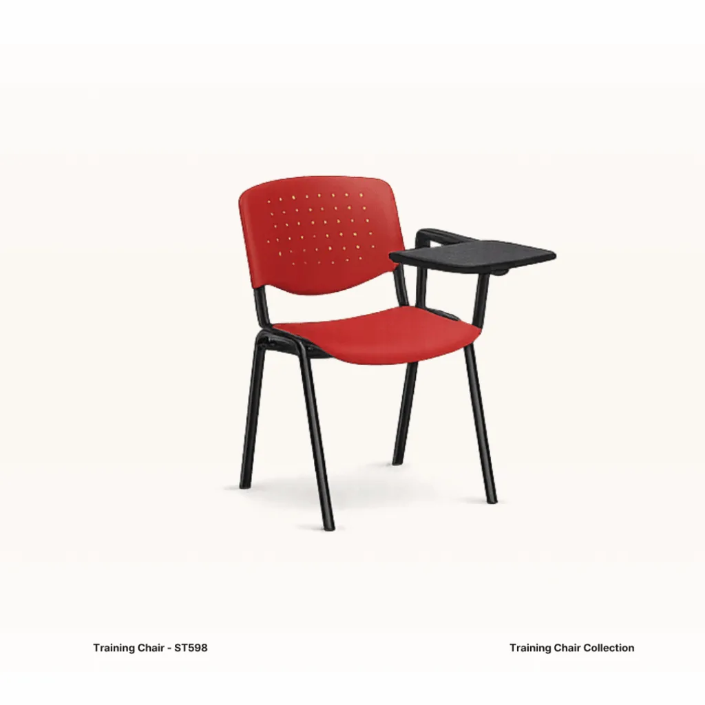 Fabric Training Chair with Flip Table