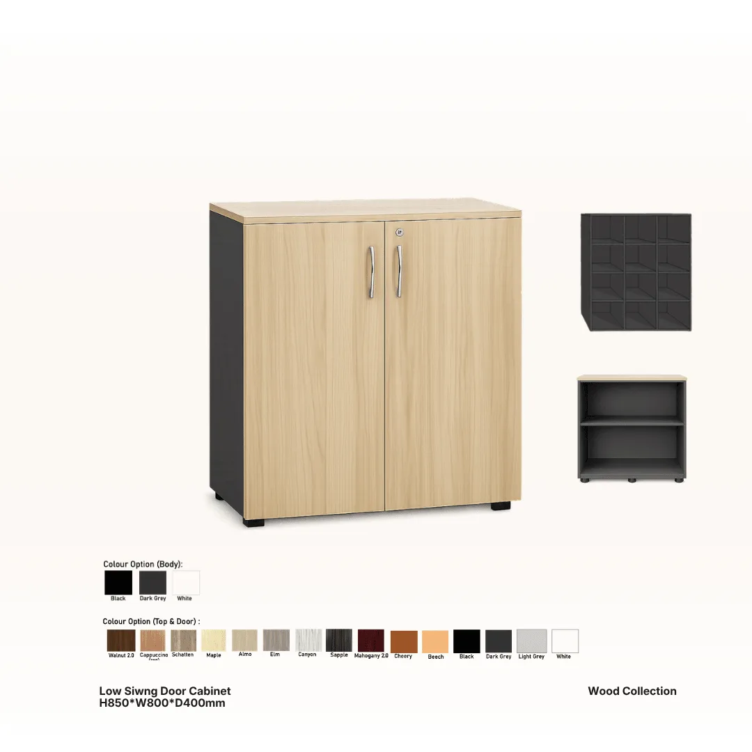 Wooden office storage cabinet 1 - Santa Office System, Johor Bahru