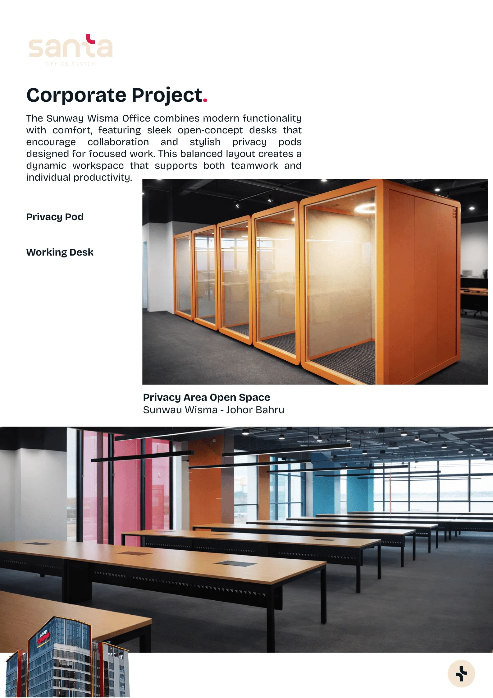 Santa Office System completed project 1 - Johor Bahru